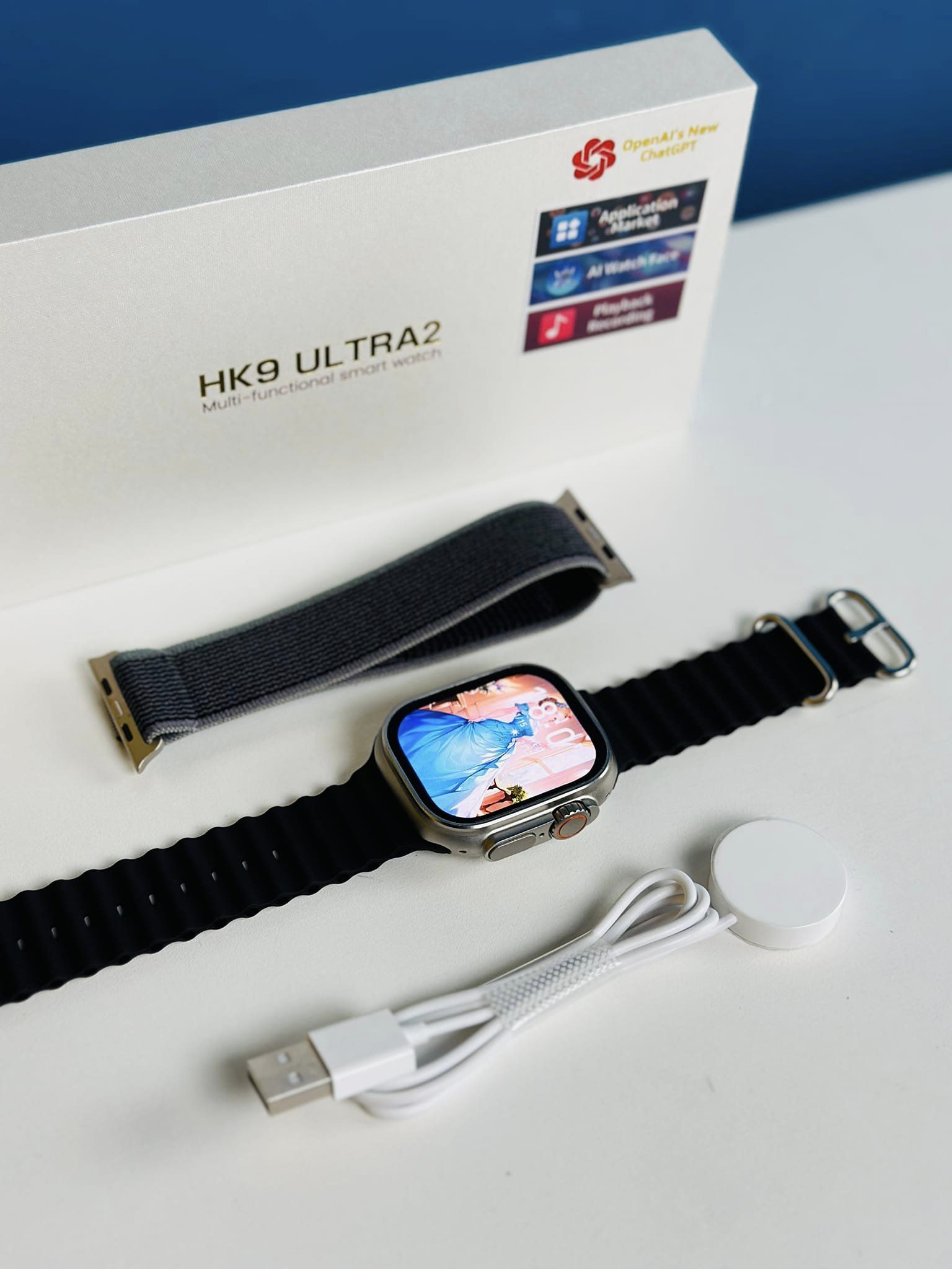 HK9 Ultra 2 AMOLED Smartwatch With ChatGPT. - HABILLE BD